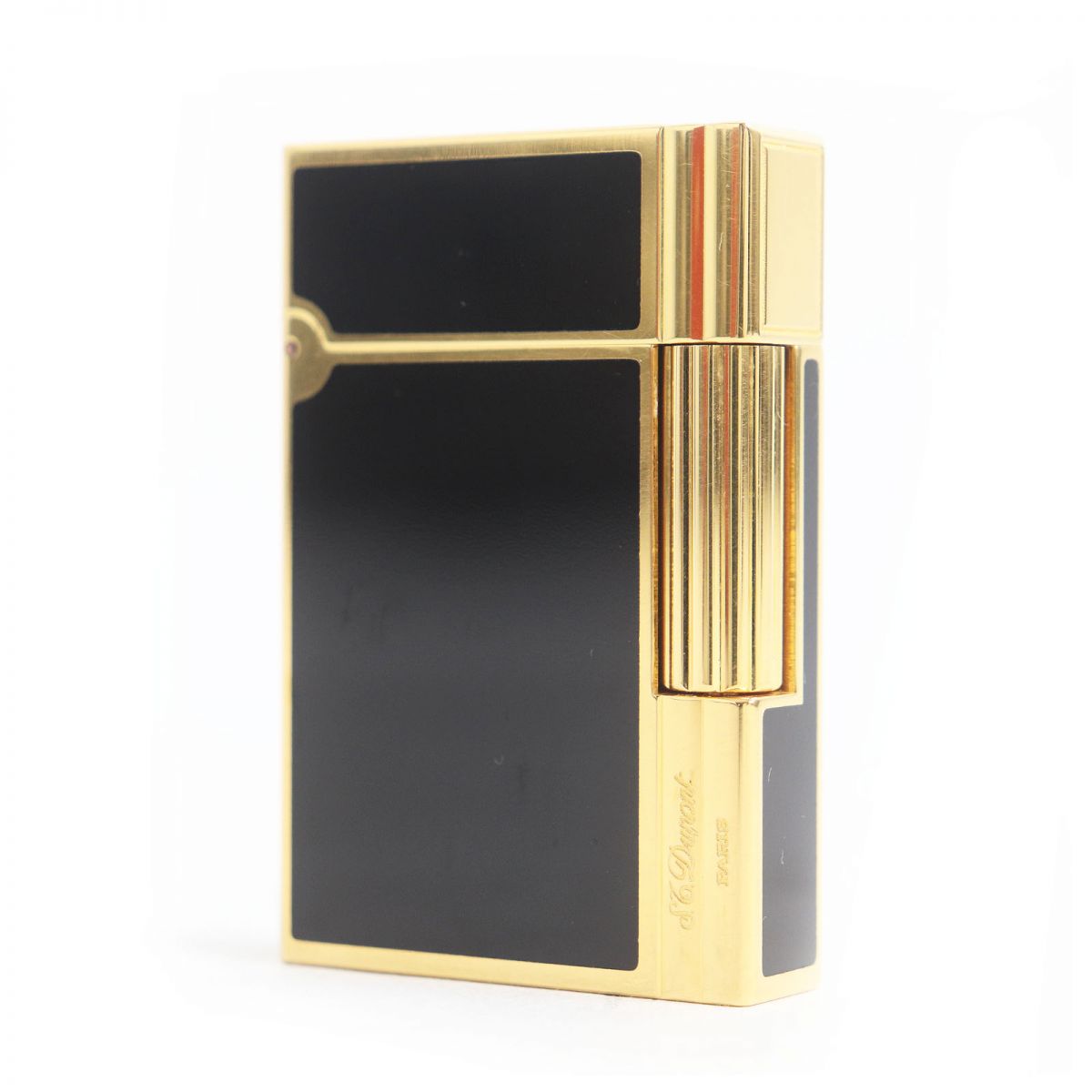 【好評正規品】【美品未使用】S.T.Dupontエステーデュポン ライター ブラック×ゴールド 喫煙具・ライター