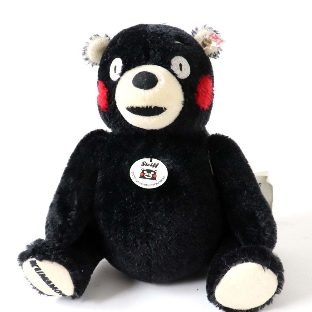 楽天市場 中古 美品 日本限定 1500体 Steiff シュタイフ テディベア Kumamon 28 くまモン ぬいぐるみ ゆるキャラ ブラック 黒 秒速で完売 10年 衣類 ブランドリサイクル Green