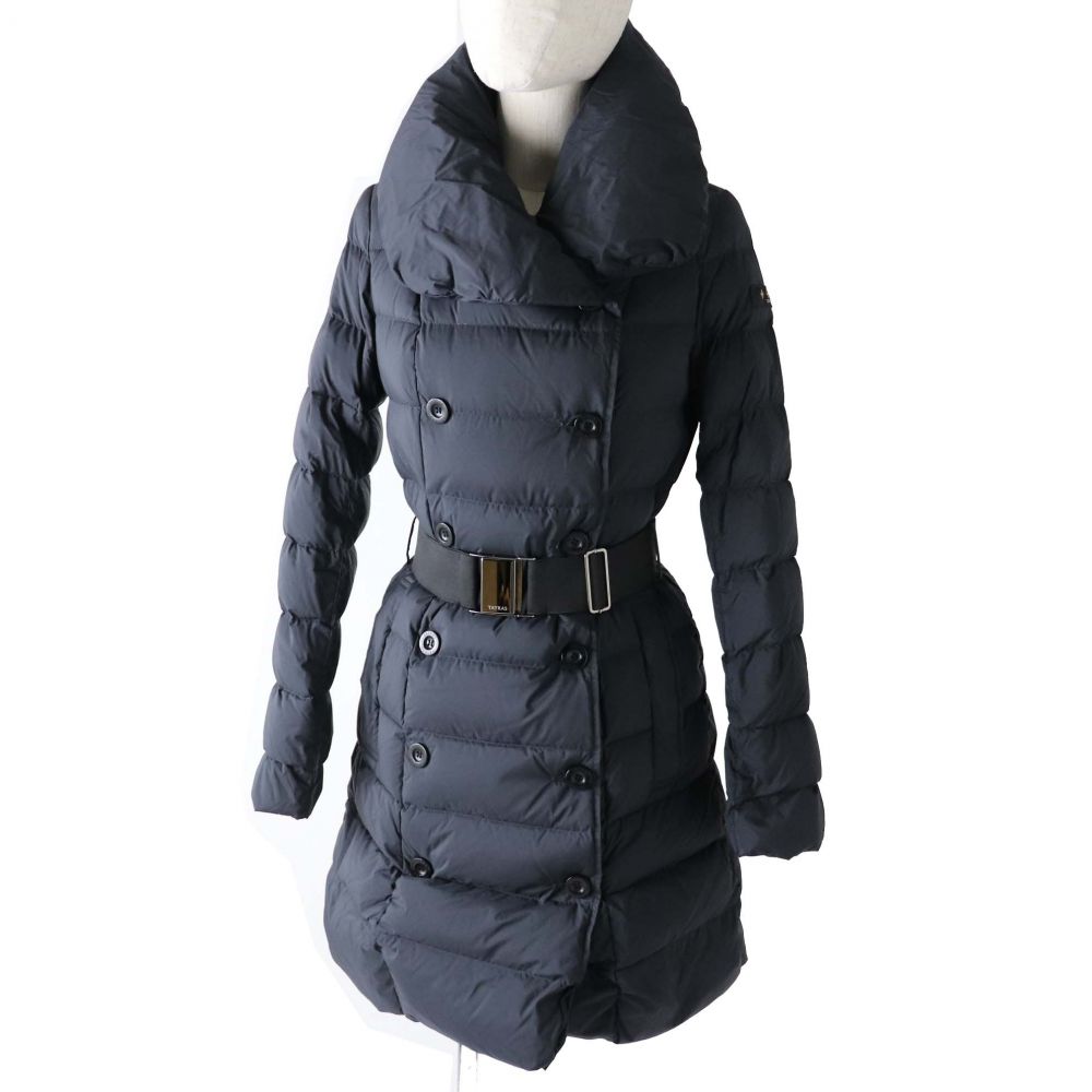 レディースファッション コート ジャケット 数々の賞を受賞 中古 美品 正規品 aw Tatras タトラス Ltaa4697 レディース ベルト付き Bigカラー ショールカラー ロングダウンコート ダークネイビー 01 Form Mistarship Com
