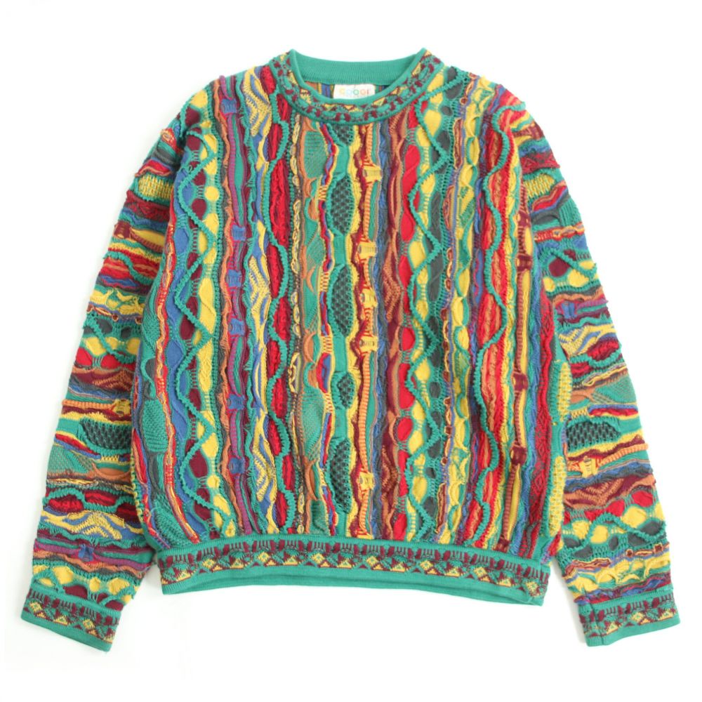 楽天市場 中古 良品 Coogi クージー コットン100 ボトルネック 3dニット セーター グリーン系マルチカラー Ss オーストラリア オススメ メンズ 衣類 ブランドリサイクル Green