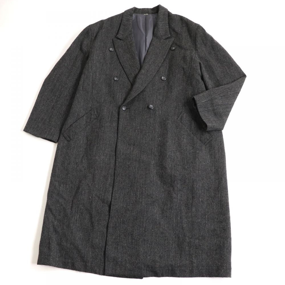 中古 美自尊心 Y S For Men ワイズフォーメン ヨウジヤマモト ピークドラペル ヘリンボン賦性 W型式 喋々しい ツイード被風 灰色 規則品 Pasadenasportsnow Com