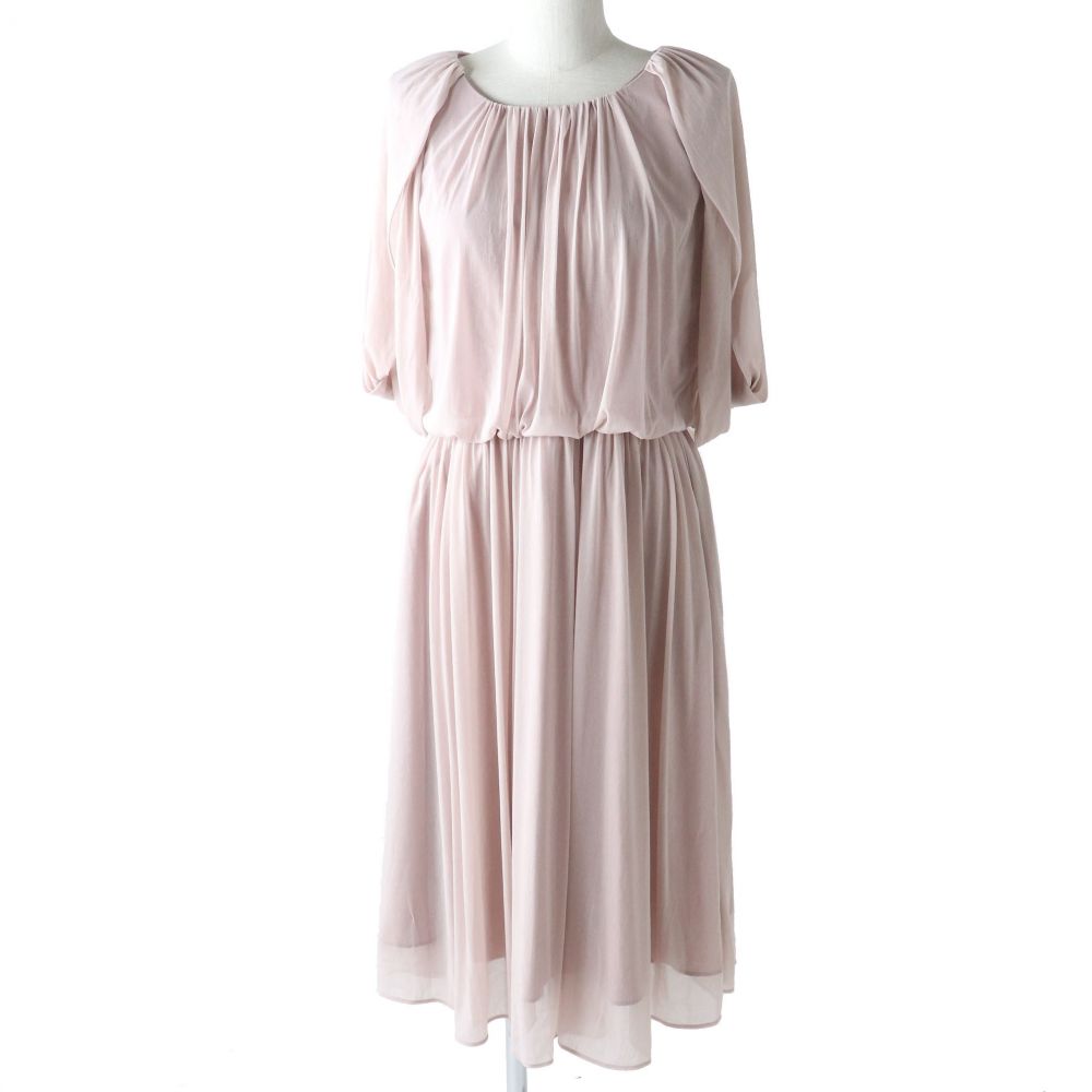 楽天市場 ドンドン見直し 中古 極美品 正規品 Nano Universe ナノユニバース Nlonp016lr 半袖 ドレープ シフォン ワンピース ダスティピンク系 38 衣類 ブランドリサイクル Green