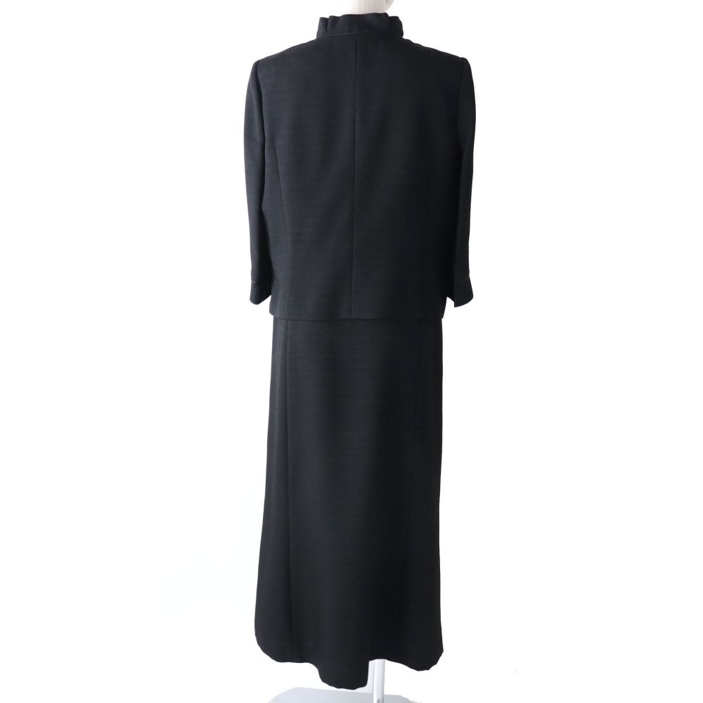 未使用品 Yuki Torii ユキトリイ 601 40 ノーカラージャケット ワンピース ブラックフォーマル セットアップ 礼服 レディース 15ar 中古 septicin Com