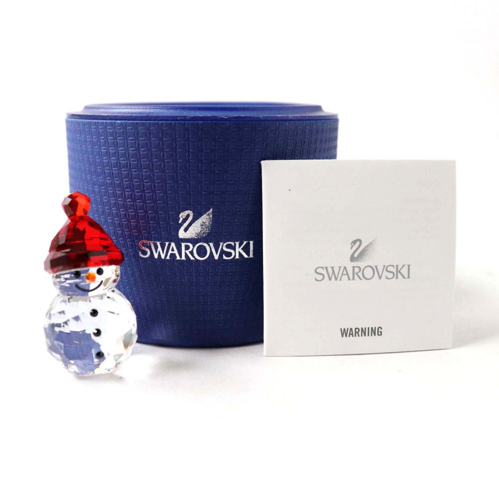 未使用品 スワロフスキー Swarovski 雪だるま ロッキングスノーマン クリスタルガラス クリスマス ケース付き 可愛い 中古 Filmsdeculfrancais Com