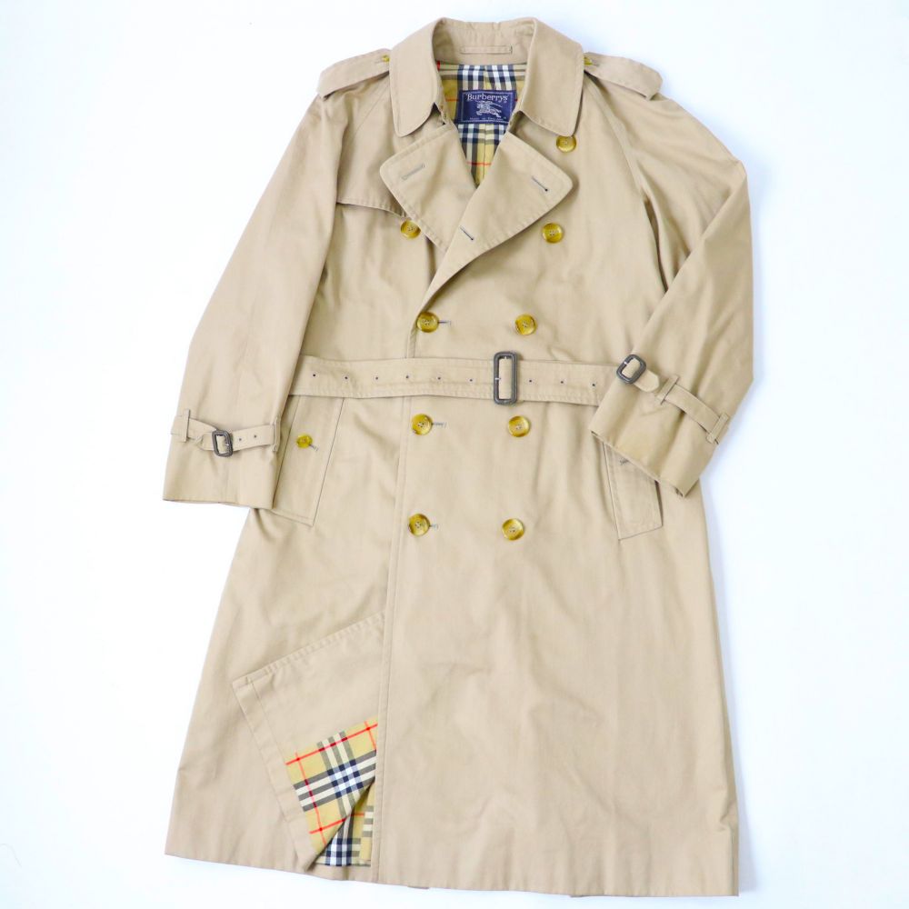 55%以上節約 Burberry Lベージュ ベルト付き ロング丈 トレンチコート ノバチェック - トレンチコート