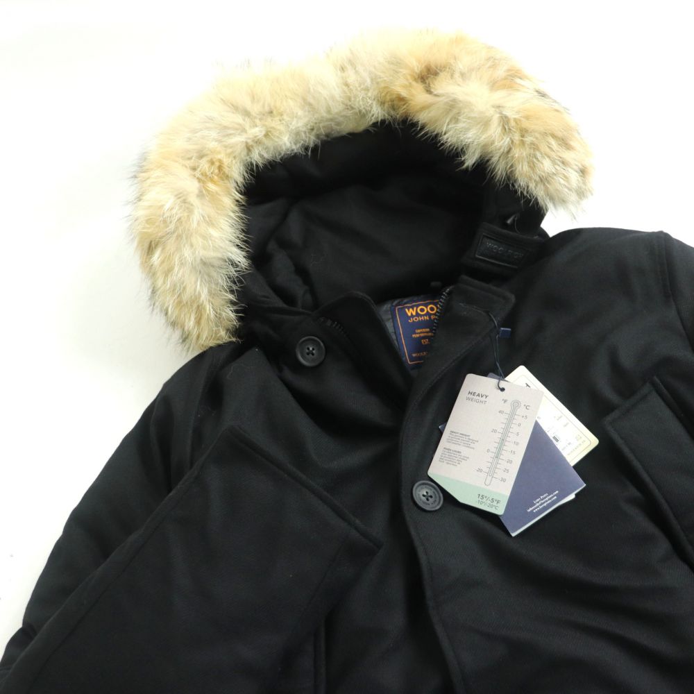 未使用品 定価ウールリッチ ロロピアーナ社製生地使用 Stormsystem ビームス別注 Mountain Parka ダウンコート 黒 M 正規品 メンズ 中古 Meguiars Com Do