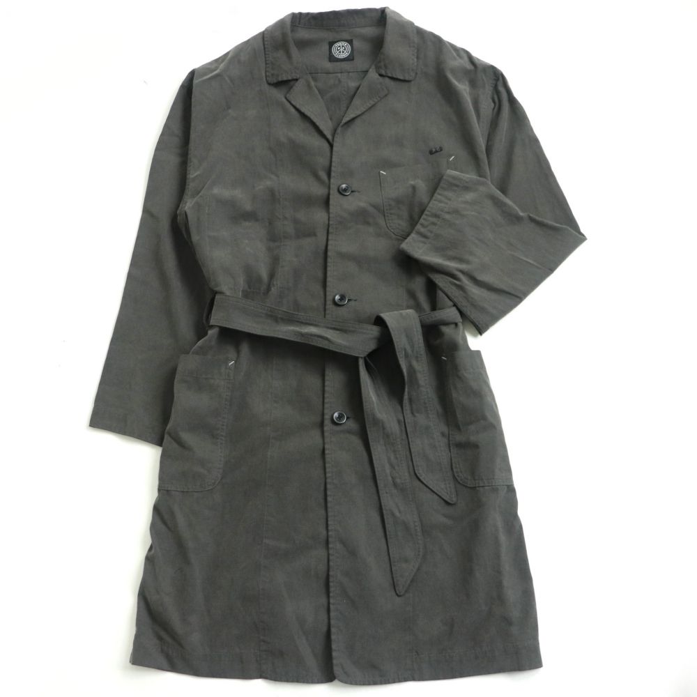 史上最も激安 2 ダークグレー テンセルコート ロングコート ベルト付き 薄手 Classic ポータークラシック 中古 美品 Porter 日本製 メンズ 正規品 T14 St 242