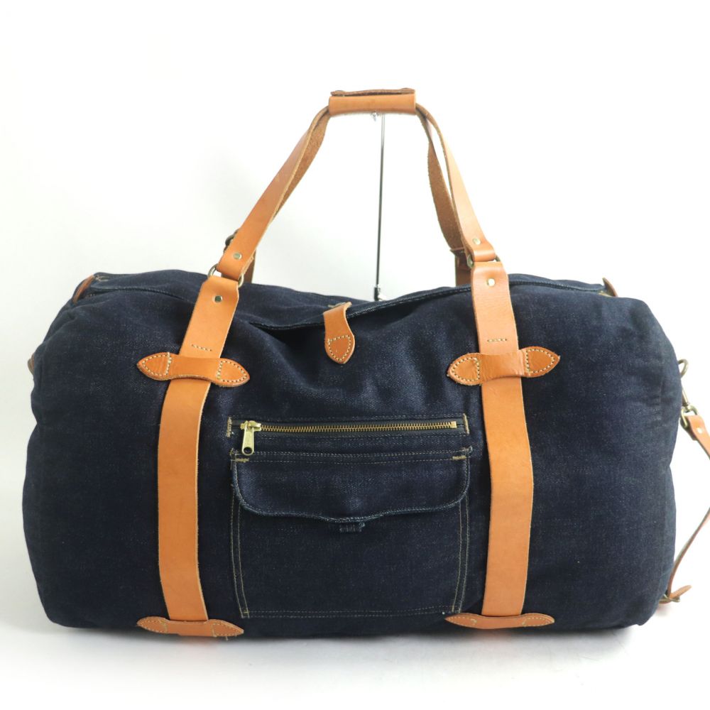 denim duffle bag