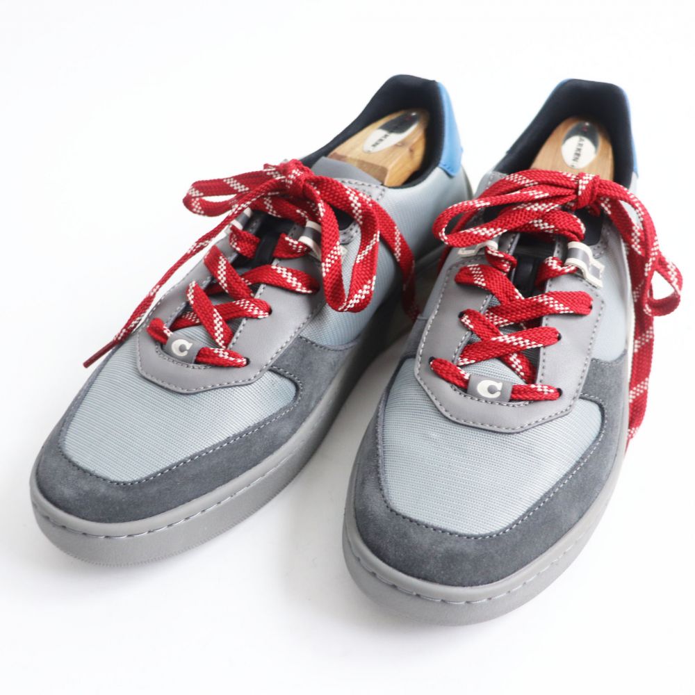 未使用品 Coach コーチ G5115 Citysole コート ウォッシュド スティール スウェード レザーコンビ ローカット スニーカー 26 メンズ 箱付 中古 Otce Cl