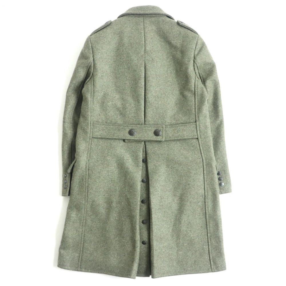 正規品 Palto パルト Fabbrica Del Cappotto バックベルト ピークドラペル ウール ダブルチェスターコート ロングコート カーキ系 46 イタリア製 メンズ 中古 Mydrap Com