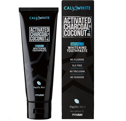 楽天市場 海外メール便 Cali White Charcoal Organic Coconut Teeth Whitening Toothpaste 4 0oz チャコール オーガニック ココナッツ １本 ミント味 オーガニック ナチュラル ホワイトニング歯磨き粉 ホワイトニング 白い歯 虫歯予防 海外トレンド グリーン