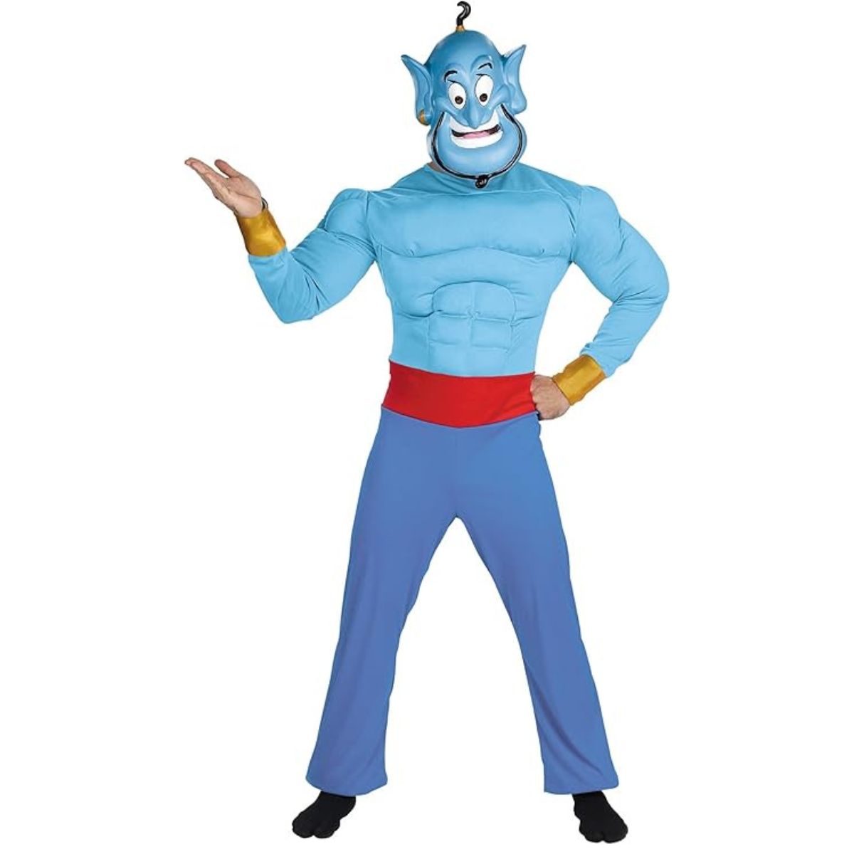 ジーニー コスチューム 大人 ディズニー『アラジン』キャラクター衣装 コスプレ ハロウィン Adult Genie Costume【公式ライセンス】 【エクスプレス便】