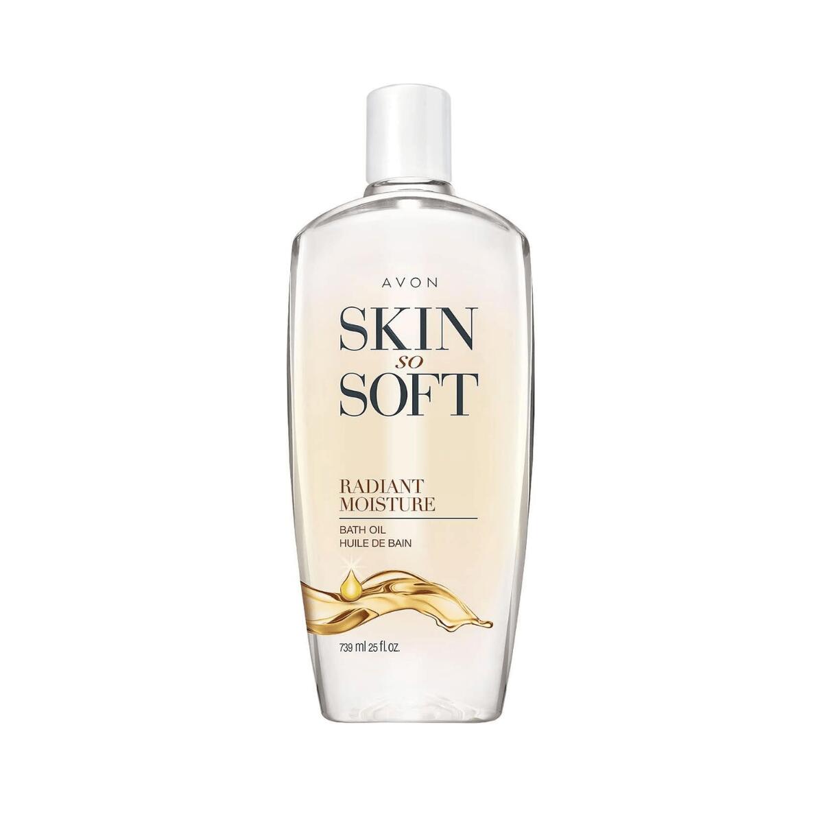 AVON ラディアントモイスチャー バスオイル 739mL アルガンオイル 配合 ピオニームスク の香り AVON Skin So Soft Radiant Moisture Bath Oil 25 fl oz 【エクスプレス便】
