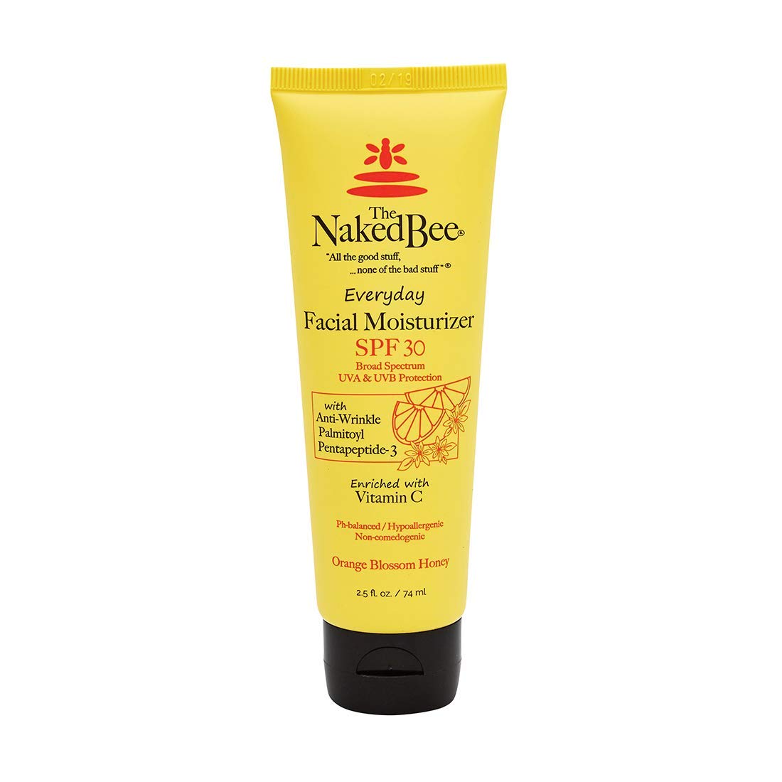 ザ・ネイキッドビー ビタミンCフェイシャルモイスチャライザー SPF30 オレンジブロッサム74ml THE Naked BEE Vitamin C Facial Moisturizer SPF 30 Orange Blossom 2.5 oz ナチュラル成分 自然派スキンケア 【追跡可能海外メール便】