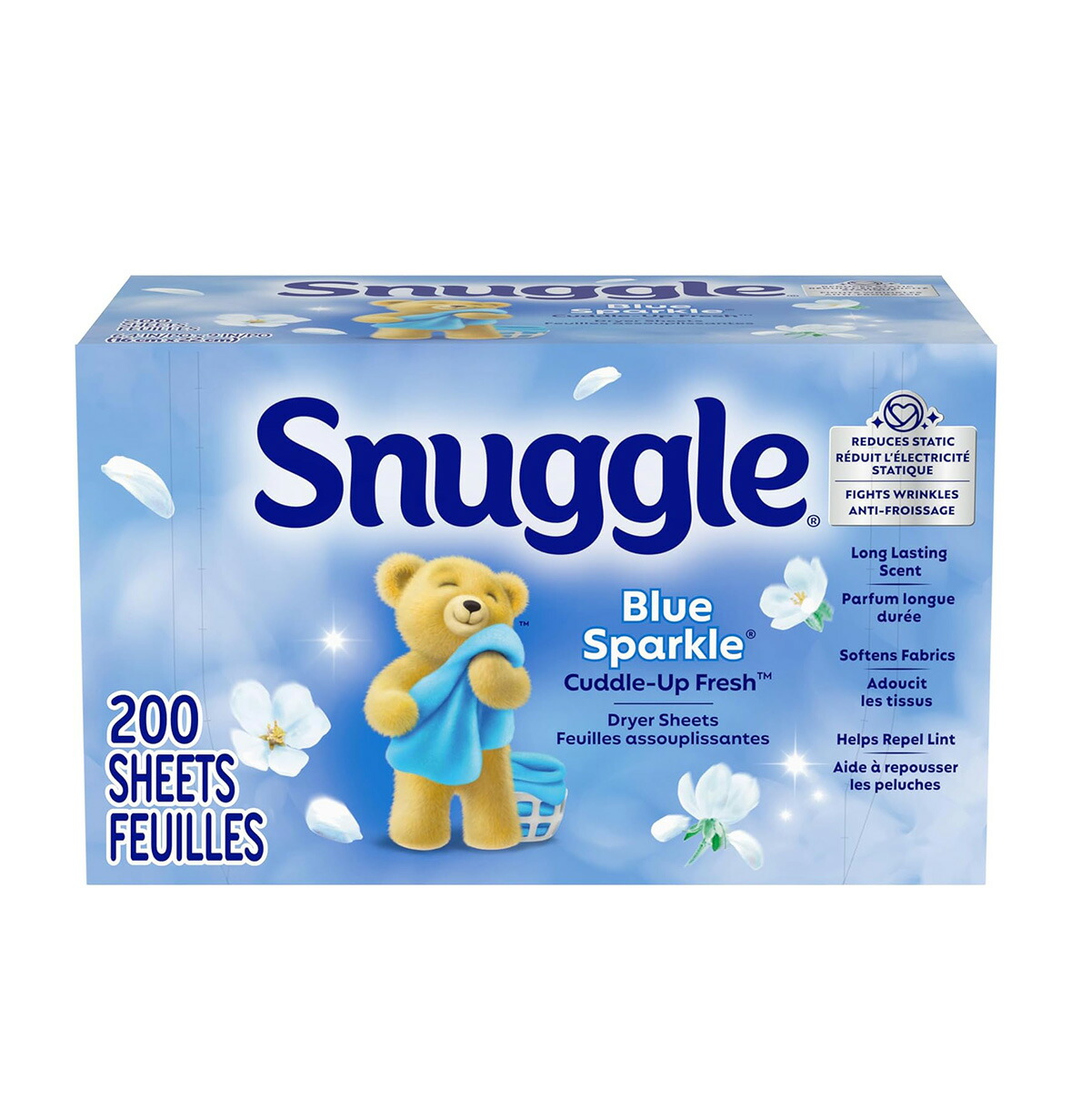 【楽天市場】スナッグル ファーファ ブルースパークルの香り 200枚 Snuggle Fabric Softener Dryer Sheets ...