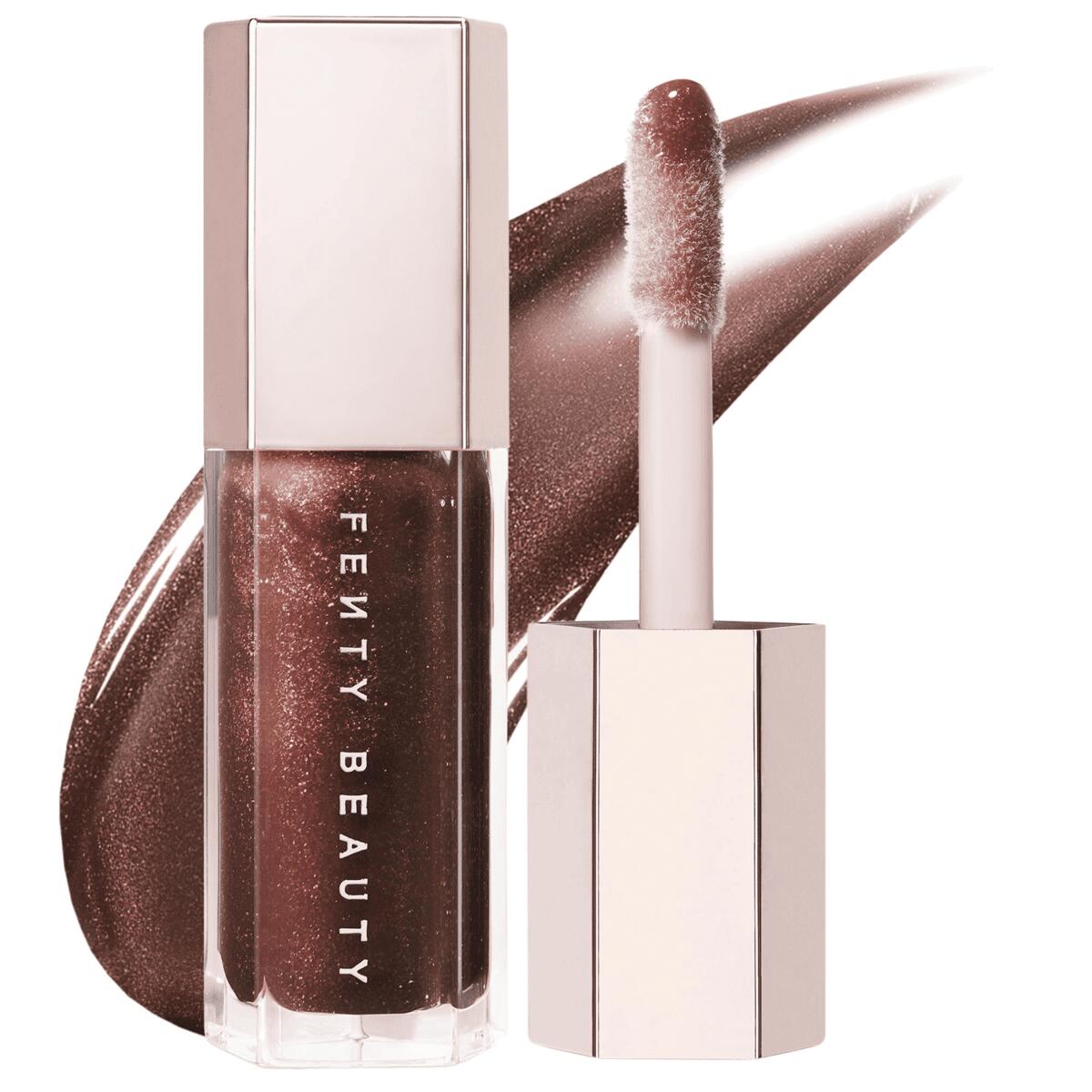 Fenty Beauty フェンティビューティー Gloss Bomb Universal Lip Luminizer (Hot Chocolit - shimmering rich brown) 0.30oz 9ml グロスボム ユニバーサル リップ ルミナイザー ホットチョコレート グロス 口紅 リップグロス 【追跡可能海外メール便】