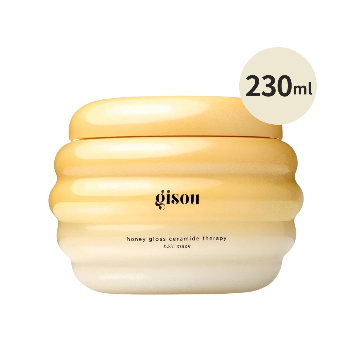 Gisou ハニーグロス セラミドセラピー ヘアマスク ギソウ Honey Gloss Ceramide Therapy Hair Mask 230ml ヒアルロン酸 ダメージケア 集中保湿 ツヤ髪 【エクスプレス便】|GREEN BASKET 店