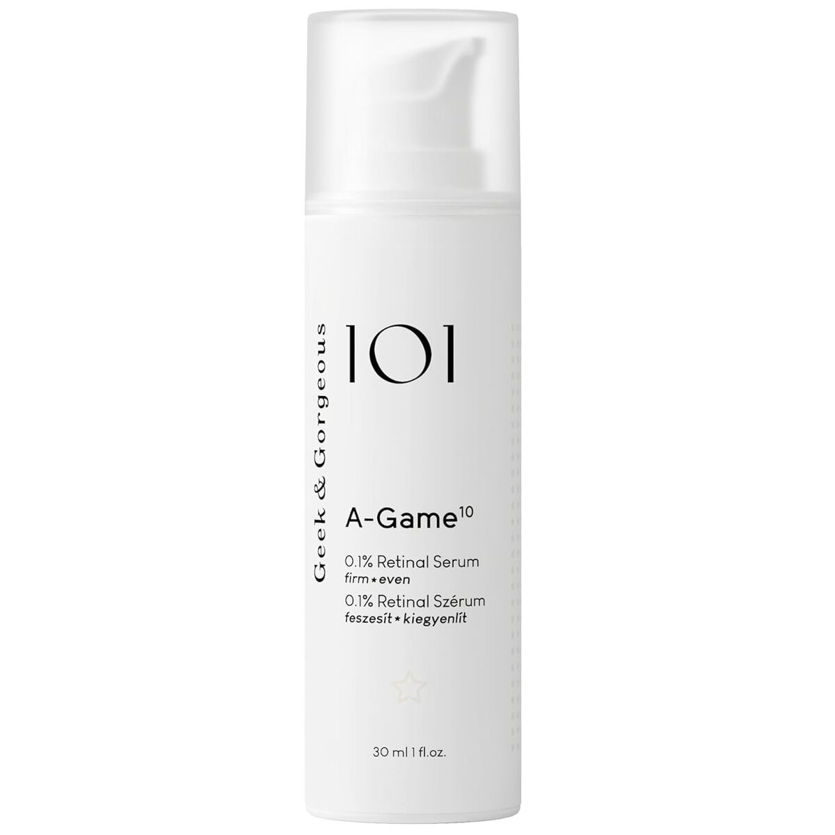 Geek & Gorgeous A-Game 10-0.1% レチナールセラム ギーク アンド ゴージャス A-Game 10-0.1% Retinal Serum 1oz/30ml ナイトケア ビタミン 美容液【エクスプレス便】