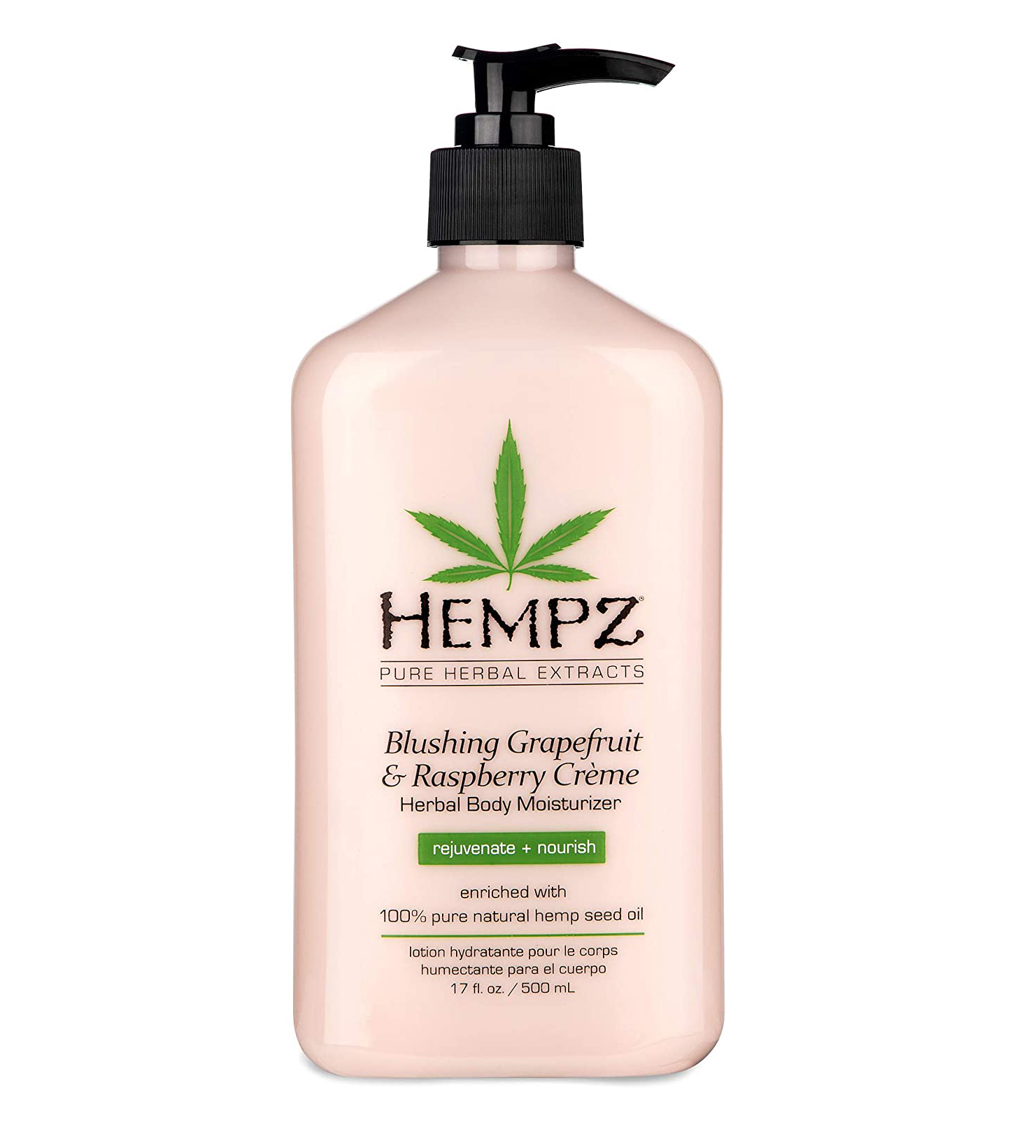 Hempz Blushing Grapefruit & Raspberry Creme Herbal Body Moisturizer Lotion 17oz ヘンプ　ブラッシンググレープフルーツアンドラズベリー保湿ローション 500ml 【エクスプレス便】