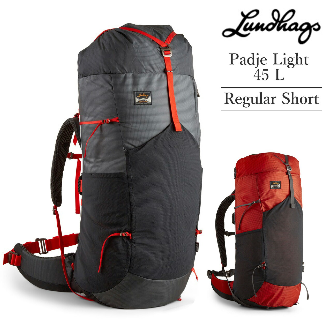 Lundhags 北欧生まれの 高機能 防水 バックパック Padje Light 45 L Regular Short リュック バックパック 45L 丈夫で軽量 環境にやさしい リサイクル素材 バッグ メンズ レディース ビジネス アウトドア キャンプ 旅行 登山用リュック バイク サスティナブル ルンドハグス