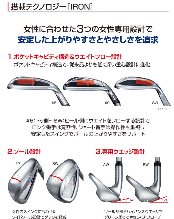 特注カスタムクラブ ブリヂストンゴルフ B-LD BS-LD 4本セット[＃7-PW