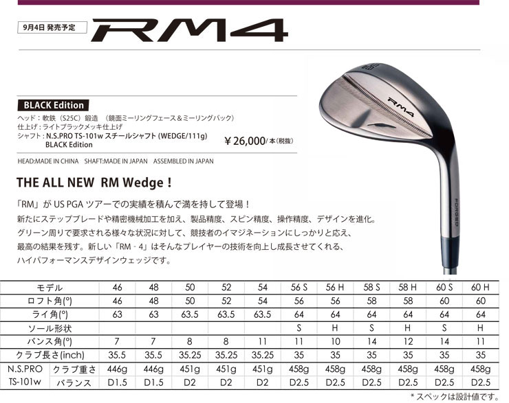 楽天市場 特注カスタムクラブ フォーティーン Rm 4 ウエッジ ライトブラックメッキ仕上げ N S Pro Zelos 7 シャフト ゴルフプラザ グリーンフィル