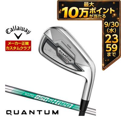 ＼エントリーでP10倍！4/4 20:00‐4/10 1:59／ [タイムセール] 特注カスタムクラブ キャロウェイ QUANTUM MAX FAST アイアン 単品[＃5、＃6、＃7、＃8、＃9、PW、AW、GW、SW] N.S.PRO 850GH neo シャフト