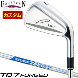 [タイムセール] 特注カスタムクラブ フォーティーン TB-7 Forged アイアン N.S.PRO ZEROS 7 シャフト 単品[＃5、＃6、＃7、＃8、＃9、PW]