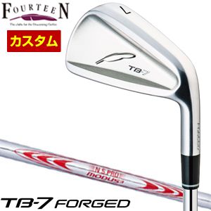 [タイムセール] 特注カスタムクラブ フォーティーン TB-7 Forged アイアン N.S.PRO MODUS3 TOUR130 シャフト 単品[＃5、＃6、＃7、＃8、＃9、PW]