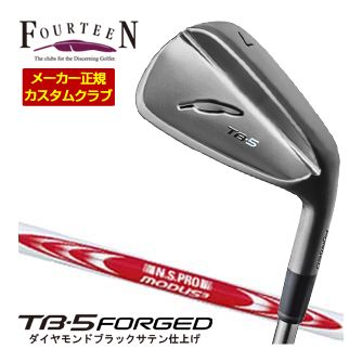 特注カスタムクラブ フォーティーン 2025NEW TB-5 FORGED アイアン ダイヤモンドブラックサテン仕上げ N.S.PRO MODUS3 TOUR115 シャフト 4本セット[＃7-P] 63,767円