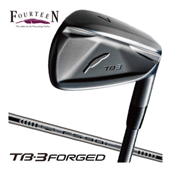 フォーティーン TB-3 FORGED アイアン ダイヤモンドブラックサテン仕上げ FS-90i BLACK スチールシャフト 4本セット[＃7-P]｜ゴルフプラザ　グリーンフィル