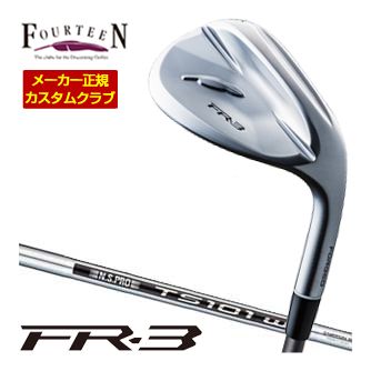 特注カスタムクラブ フォーティーン FR-3 ウエッジ パールサテン仕上げ Fourteenオリジナル N.S.PRO TS-101w スチールシャフト