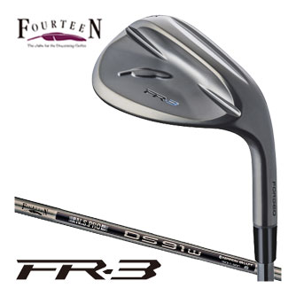 フォーティーン FR-3 ダイヤモンドブラックサテン仕上げ ウエッジ N.S.PRO DS-91wBK スチールシャフト|ゴルフプラザ グリーンフィル