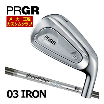 特注カスタムクラブ プロギア 03 アイアン Steel Fiber i / fc シャフト 4本セット[＃7-PW] 60,016円