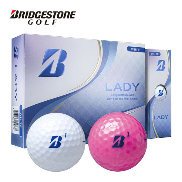 BRIDGESTONE GOLF LADY 1ダース✴︎ゴルフボール LADY（ホワイト） [1ダース：12個](ホワイト): ボール