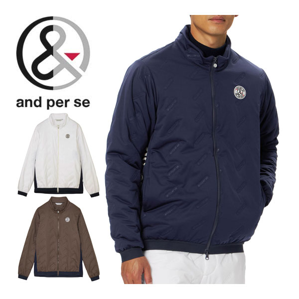 楽天市場】and per se アンパスィ ゴルフウェア メンズ ブルゾン