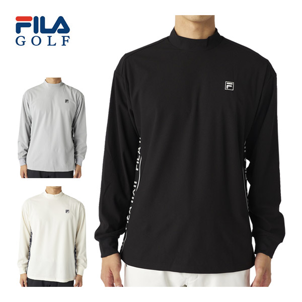 フィラゴルフ SPORTS MIX RELAX LINE バックプリント モックネック 長袖シャツ ウェア メンズ 2025年秋冬モデル M-3L 785-510 [即納]画像
