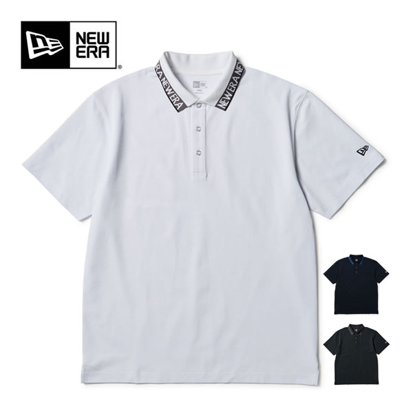 ニューエラ ゴルフ Collar Logo 鹿の子 半袖 ポロシャツ ウェア メンズ 2026年春夏モデル M-XXL [即納]｜ゴルフプラザ　グリーンフィル