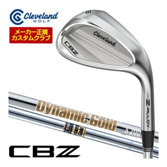[タイムセール] 特注カスタムクラブ クリーブランド CBZ ウエッジ ダイナミックゴールド シャフト