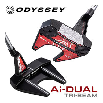 [タイムセール] オデッセイ Ai-DUAL TRI-BEAM ＃7 CS パター STROKE LAB 90 スチールシャフト