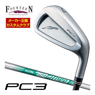 [タイムセール] 特注カスタムクラブ フォーティーン 2024 PC3 アイアン N.S. PRO 750GH neo シャフト 4本セット[＃7-P]｜ゴルフプラザ　グリーンフィル