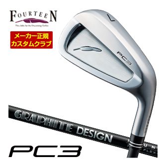 特注カスタムクラブ フォーティーン 2024 PC3 アイアン RAUNE IRON i60u / i75u / i90u シャフト 単品[＃5、＃6、＃7、＃8、＃9、PW]