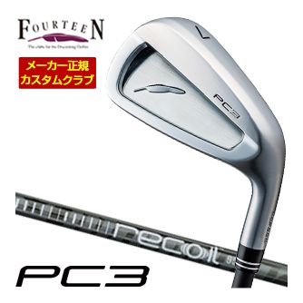 特注カスタムクラブ フォーティーン 2024 PC3 アイアン USTマミヤ アッタス Recoil 660 シャフト 単品[＃5、＃6、＃7、＃8、＃9、PW]｜ゴルフプラザ　グリーンフィル