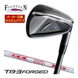特注カスタムクラブ フォーティーン TB-3 FORGED アイアン ダイヤモンドブラックサテン仕上げ N.S.PRO MODUS3 TOUR130 シャフト 4本セット[＃7-P]｜ゴルフプラザ　グリーンフィル