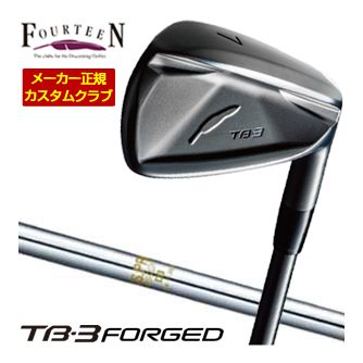 特注カスタムクラブ フォーティーン TB-3 FORGED アイアン ダイヤモンドブラックサテン仕上げ N.S. PRO 850GH シャフト 単品[＃5、＃6、＃7、＃8、＃9、PW]｜ゴルフプラザ　グリーンフィル