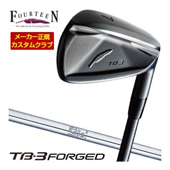 特注カスタムクラブ フォーティーン TB-3 FORGED アイアン ダイヤモンドブラックサテン仕上げ N.S. PRO 1150GH TOUR シャフト 単品[＃5、＃6、＃7、＃8、＃9、PW]｜ゴルフプラザ　グリーンフィル