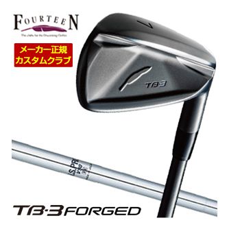 特注カスタムクラブ フォーティーン TB-3 FORGED アイアン ダイヤモンドブラックサテン仕上げ N.S. PRO V90 シャフト 単品[＃5、＃6、＃7、＃8、＃9、PW]｜ゴルフプラザ　グリーンフィル