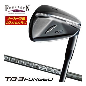 特注カスタムクラブ フォーティーン TB-3 FORGED アイアン ダイヤモンドブラックサテン仕上げ USTマミヤ アッタス Recoil 95 / 110 シャフト 単品[＃5、＃6、＃7、＃8、＃9、PW]｜ゴルフプラザ　グリーンフィル