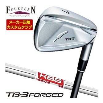 特注カスタムクラブ フォーティーン 2025NEW TB-3 FORGED アイアン KBS TOUR LITE シャフト 単品[＃5、＃6、＃7、＃8、＃9、PW]｜ゴルフプラザ　グリーンフィル