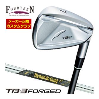 特注カスタムクラブ フォーティーン 2025NEW TB-3 FORGED アイアン ダイナミックゴールド MID 95 ツアー イシュー シャフト 4本セット[＃7-P]